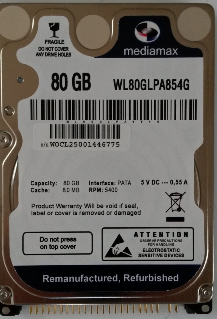 Western Digital WL80GLPA854G  80GB IDE/ATA 2,5"